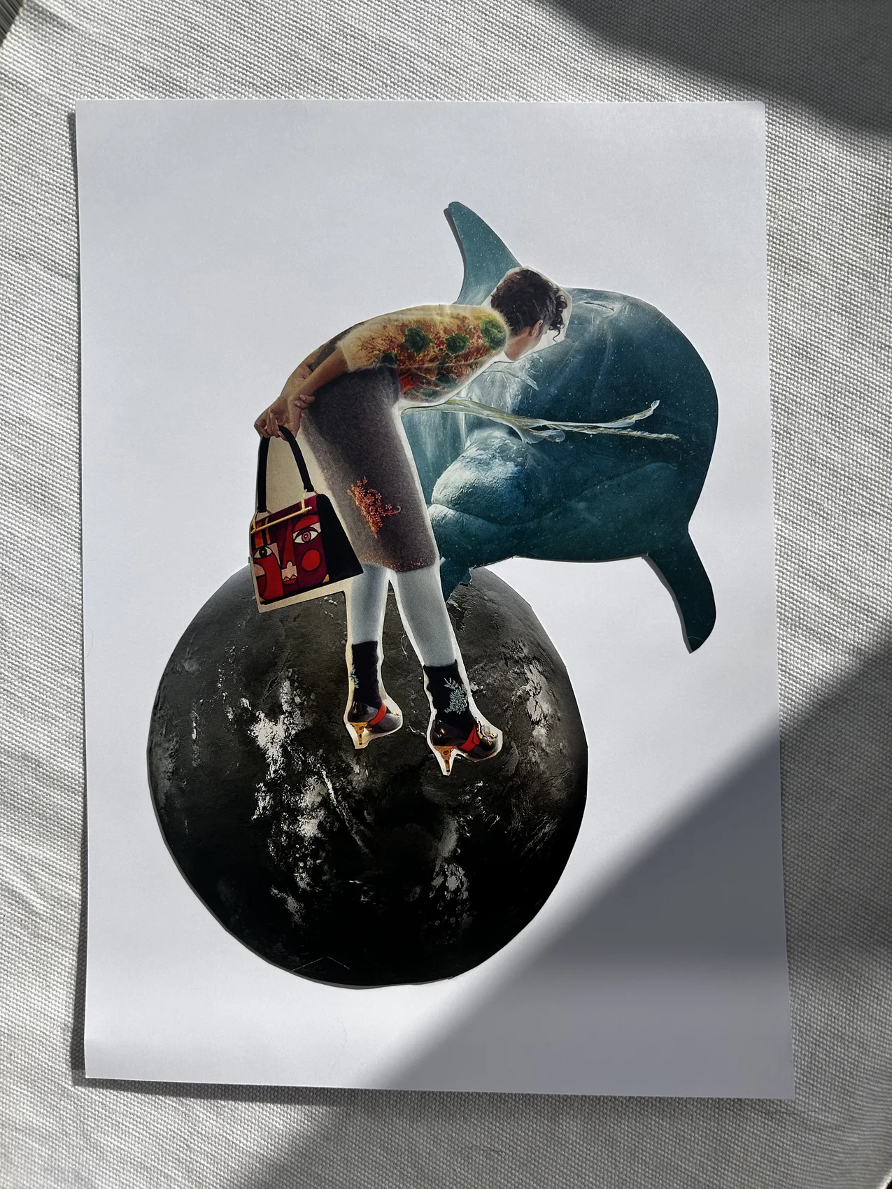 Collage artwork from the GULP Art Collection